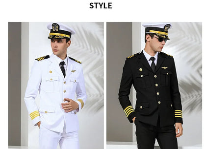 Uniforme professionnel services.com Seaman, garde de sécurité, vêtements d'affaires, costume de pilote imbibé de soleil, veste de performance de marin