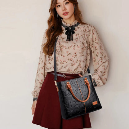 Sacs à bandoulière décontractés en cuir PU pour femmes, sac à main fourre-tout de luxe pour dames, grande capacité, sac initié au voyage