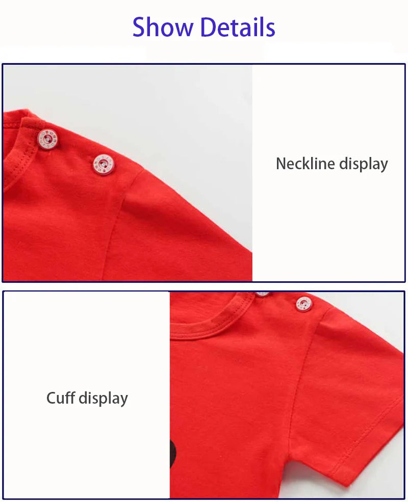 Ensemble de vêtements pour enfants bébé garçon/fille T-Shirt + short vêtements d'été coton dessin animé décontracté garçons survêtement enfants ensemble de vêtements pour bébé