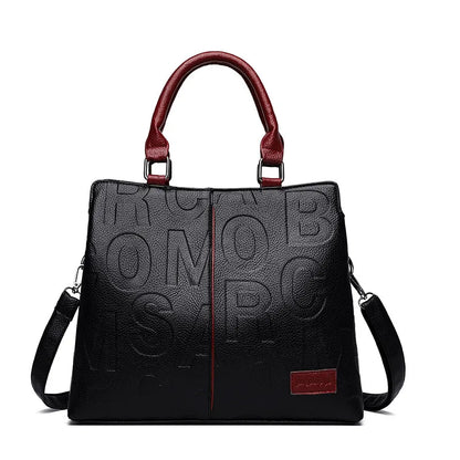 Sacs à bandoulière décontractés en cuir PU pour femmes, sac à main fourre-tout de luxe pour dames, grande capacité, sac initié au voyage