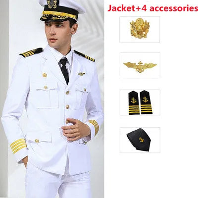Uniforme professionnel services.com Seaman, garde de sécurité, vêtements d'affaires, costume de pilote imbibé de soleil, veste de performance de marin