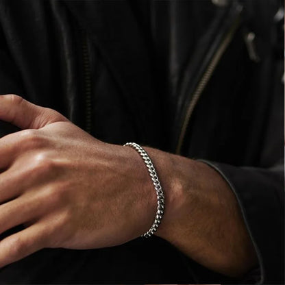 Vnox 3-11mm gros Miami gourmette chaîne Bracelet pour hommes, acier inoxydable lien cubain chaîne Bracelet classique Punk lourd mâle bijoux