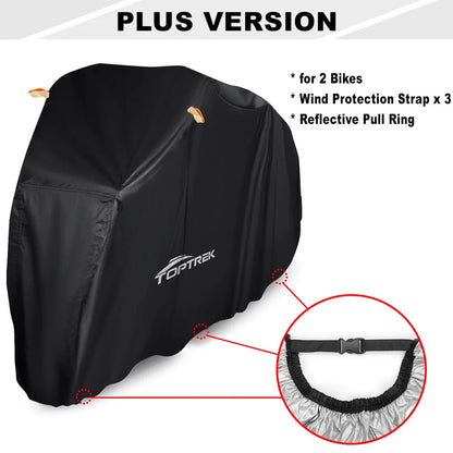 Toptrek housse de vélo protecteur de vélo polyvalent pluie neige poussière tous temps housses de protection étanche 210T de haute qualité