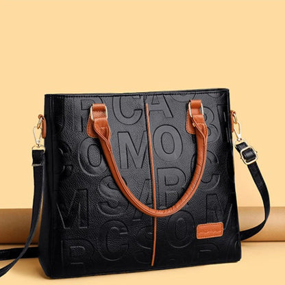 Sacs à bandoulière décontractés en cuir PU pour femmes, sac à main fourre-tout de luxe pour dames, grande capacité, sac initié au voyage