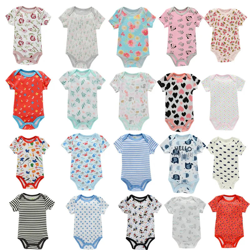 1-2 pièces bébé body pour nouveau-nés été bébé barboteuse fille/garçon vêtements 0-12M nouveau-né vêtements infantile doux serré bébé vêtements