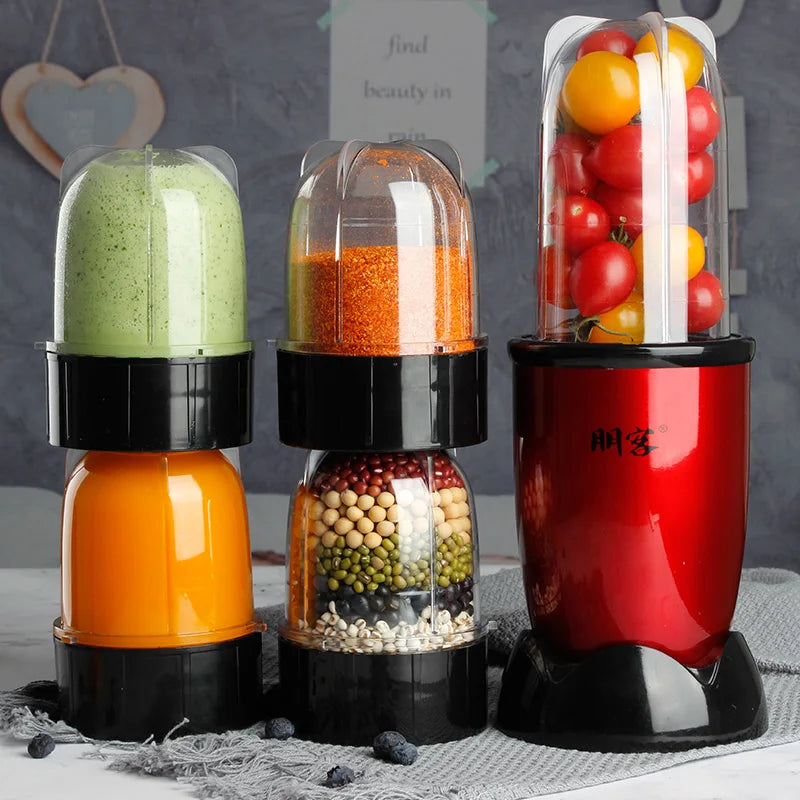 Mélangeur de cuisine, hachoir, stationnaire Portable, mélangeur pour Smoothies, presse-agrumes électrique, robot culinaire multifonctionnel