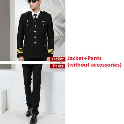 Uniforme professionnel services.com Seaman, garde de sécurité, vêtements d'affaires, costume de pilote imbibé de soleil, veste de performance de marin