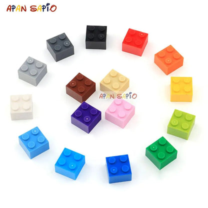 Blocs de construction à monter soi-même, 60 pièces, figurines épaisses, briques 2x2 points, taille créative éducative, compatibles avec 3003 jouets en plastique pour enfants