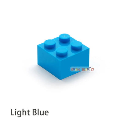 Blocs de construction à monter soi-même, 60 pièces, figurines épaisses, briques 2x2 points, taille créative éducative, compatibles avec 3003 jouets en plastique pour enfants