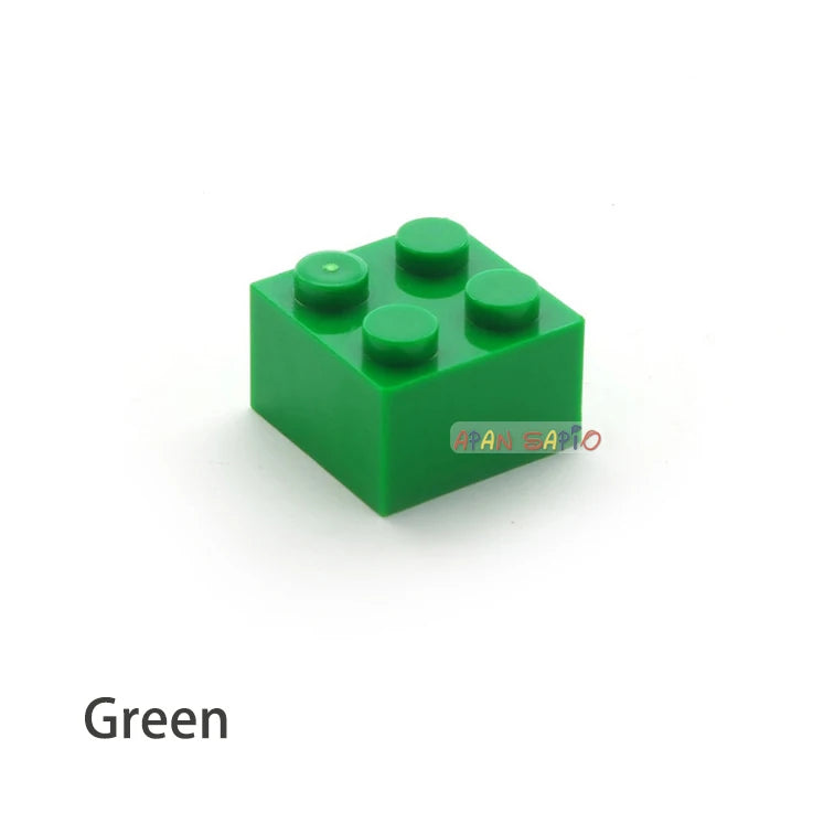 Blocs de construction à monter soi-même, 60 pièces, figurines épaisses, briques 2x2 points, taille créative éducative, compatibles avec 3003 jouets en plastique pour enfants