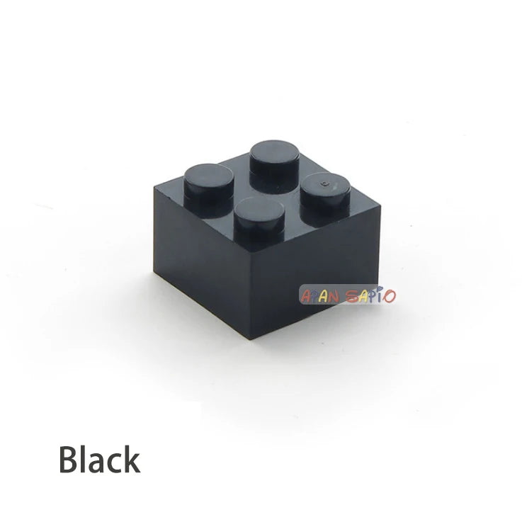Blocs de construction à monter soi-même, 60 pièces, figurines épaisses, briques 2x2 points, taille créative éducative, compatibles avec 3003 jouets en plastique pour enfants
