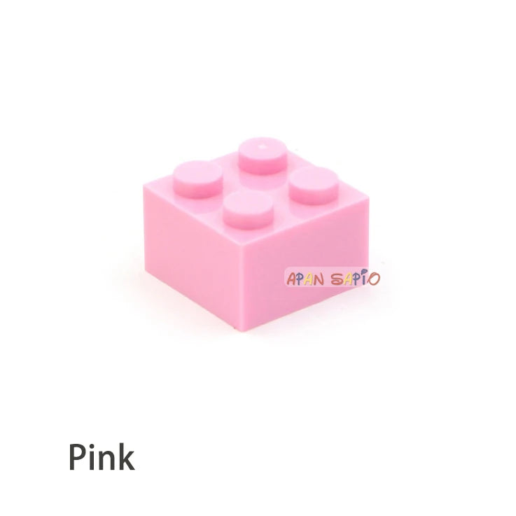 Blocs de construction à monter soi-même, 60 pièces, figurines épaisses, briques 2x2 points, taille créative éducative, compatibles avec 3003 jouets en plastique pour enfants