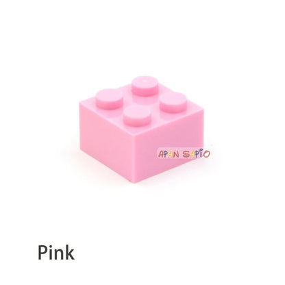 Blocs de construction à monter soi-même, 60 pièces, figurines épaisses, briques 2x2 points, taille créative éducative, compatibles avec 3003 jouets en plastique pour enfants