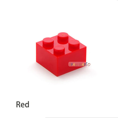 Blocs de construction à monter soi-même, 60 pièces, figurines épaisses, briques 2x2 points, taille créative éducative, compatibles avec 3003 jouets en plastique pour enfants