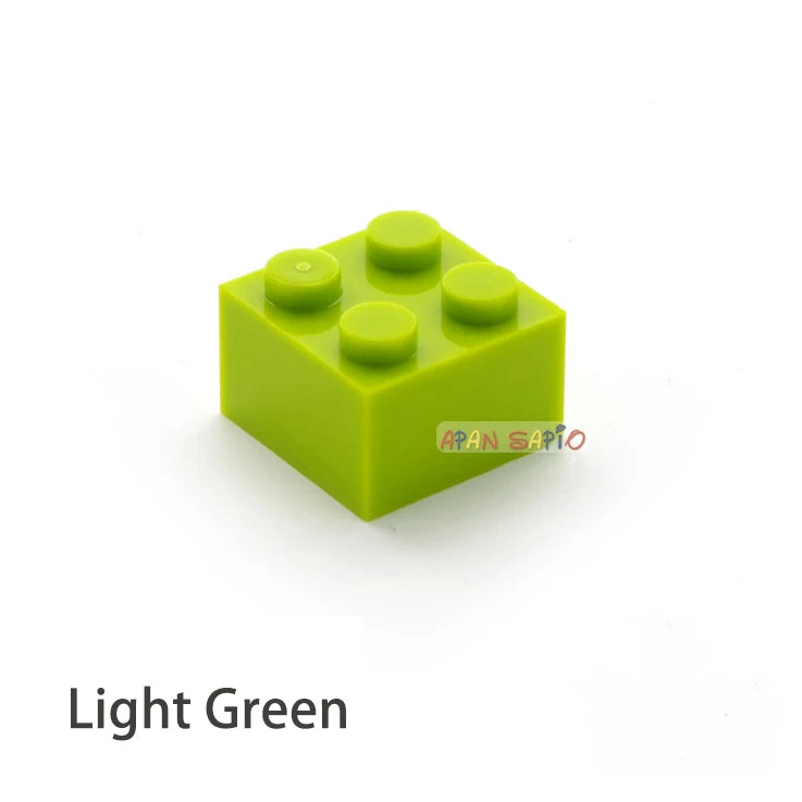 Blocs de construction à monter soi-même, 60 pièces, figurines épaisses, briques 2x2 points, taille créative éducative, compatibles avec 3003 jouets en plastique pour enfants