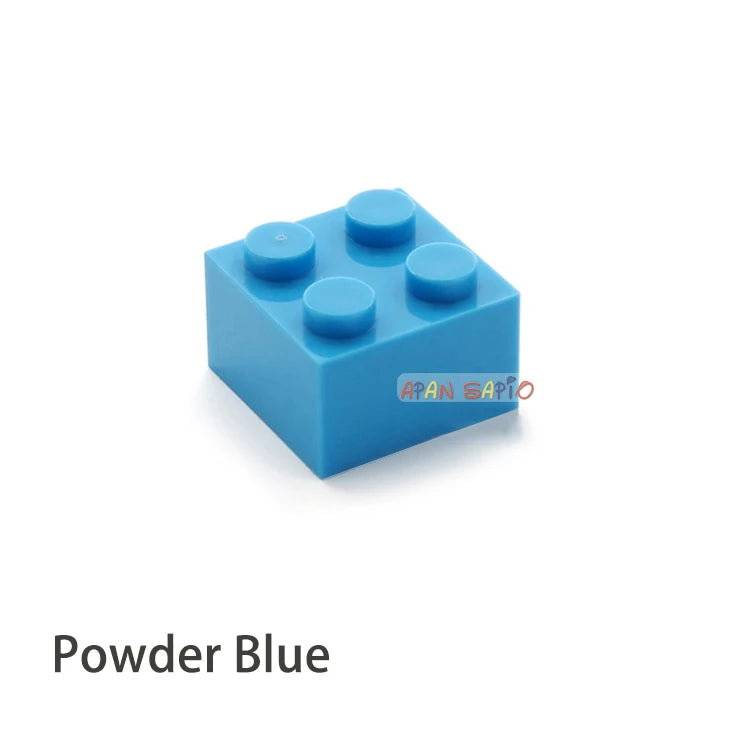 Blocs de construction à monter soi-même, 60 pièces, figurines épaisses, briques 2x2 points, taille créative éducative, compatibles avec 3003 jouets en plastique pour enfants