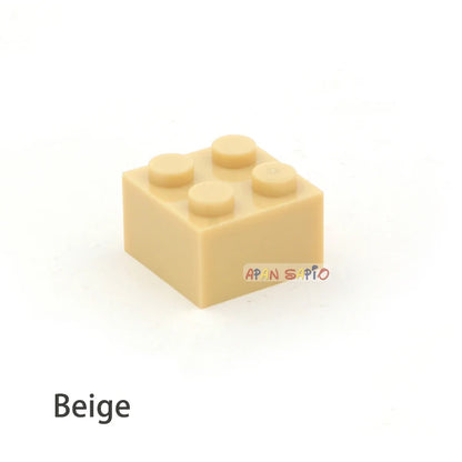 Blocs de construction à monter soi-même, 60 pièces, figurines épaisses, briques 2x2 points, taille créative éducative, compatibles avec 3003 jouets en plastique pour enfants