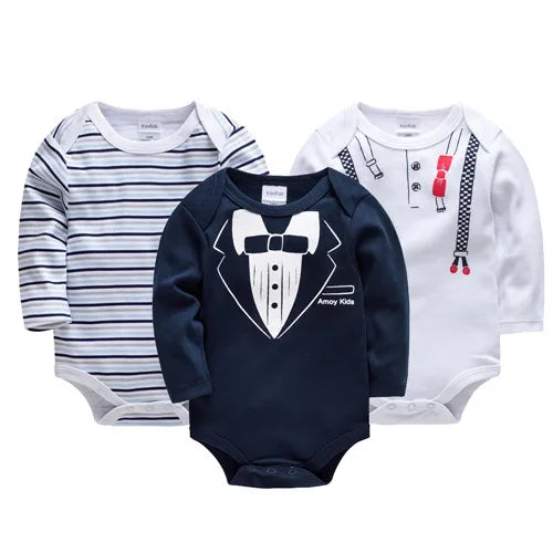 Kavkas – body pour bébés garçons et filles, 6 pièces, manches longues, 100% coton, vêtements pour bébés de 0 à 12 mois, combinaison pour nouveau-né