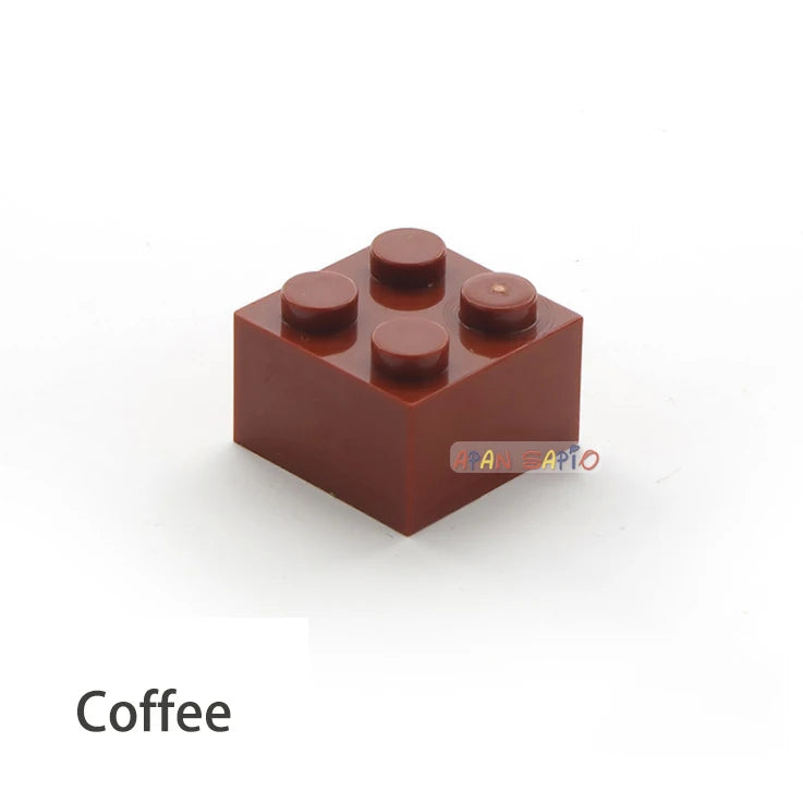 Blocs de construction à monter soi-même, 60 pièces, figurines épaisses, briques 2x2 points, taille créative éducative, compatibles avec 3003 jouets en plastique pour enfants