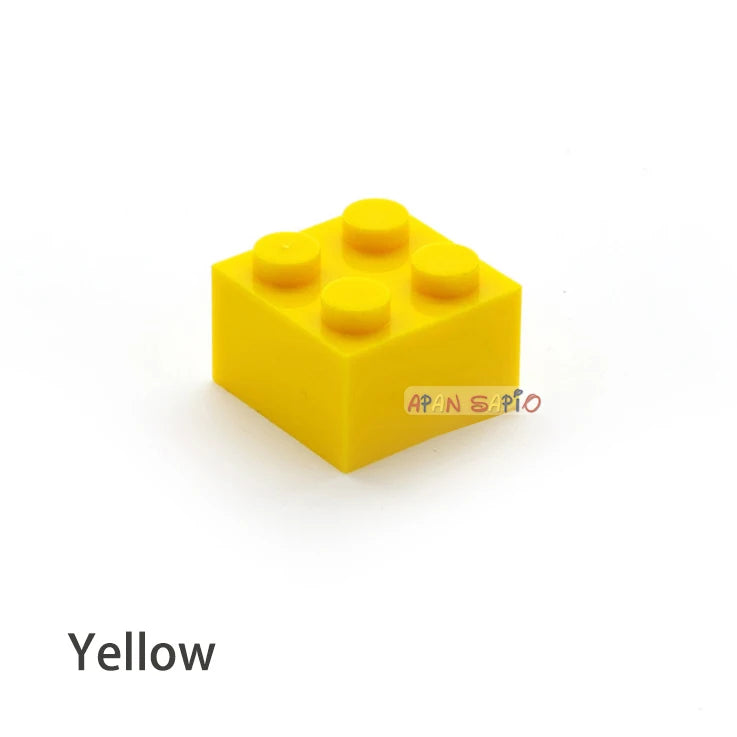 Blocs de construction à monter soi-même, 60 pièces, figurines épaisses, briques 2x2 points, taille créative éducative, compatibles avec 3003 jouets en plastique pour enfants