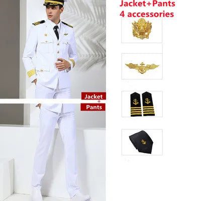 Uniforme professionnel services.com Seaman, garde de sécurité, vêtements d'affaires, costume de pilote imbibé de soleil, veste de performance de marin