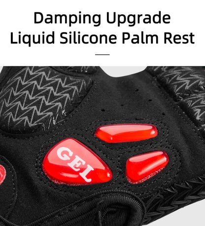 ROCKBROS gants de cyclisme demi-doigt antichoc résistant à l'usure respirant vtt route vélo gants hommes femmes sport vélo équipement