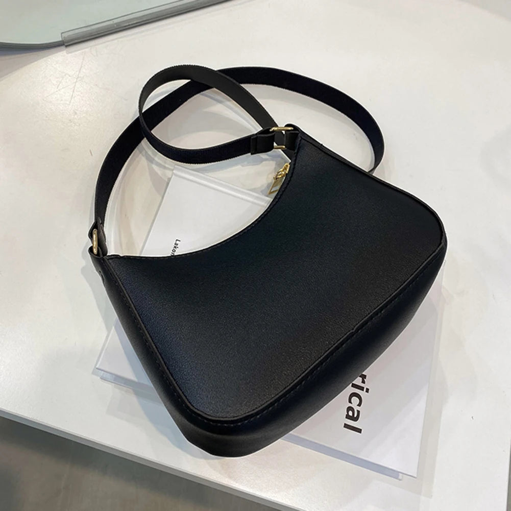 Nouveaux sacs à main de mode pour femmes rétro couleur unie en cuir PU épaule sous les bras sac décontracté femmes Hobos sacs à main sac à main femme