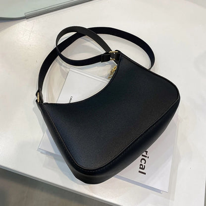 Nouveaux sacs à main de mode pour femmes rétro couleur unie en cuir PU épaule sous les bras sac décontracté femmes Hobos sacs à main sac à main femme