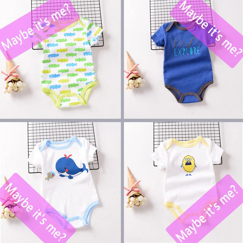 1-2 pièces bébé body pour nouveau-nés été bébé barboteuse fille/garçon vêtements 0-12M nouveau-né vêtements infantile doux serré bébé vêtements