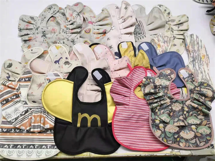 Bavoirs en PU souple pour bébé, avec poche, bavoir de salle à manger, imperméable, facile à nettoyer, séchage rapide, Style INS, mode enfant en bas âge, Smock