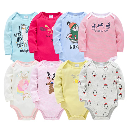 Kavkas – body pour bébés garçons et filles, 6 pièces, manches longues, 100% coton, vêtements pour bébés de 0 à 12 mois, combinaison pour nouveau-né