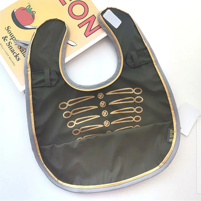 Bavoirs en PU souple pour bébé, avec poche, bavoir de salle à manger, imperméable, facile à nettoyer, séchage rapide, Style INS, mode enfant en bas âge, Smock