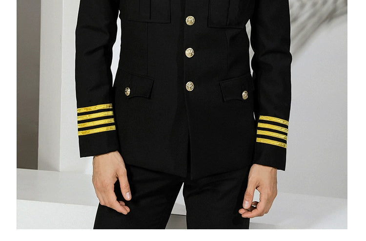 Uniforme professionnel services.com Seaman, garde de sécurité, vêtements d'affaires, costume de pilote imbibé de soleil, veste de performance de marin