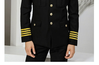 Uniforme professionnel services.com Seaman, garde de sécurité, vêtements d'affaires, costume de pilote imbibé de soleil, veste de performance de marin