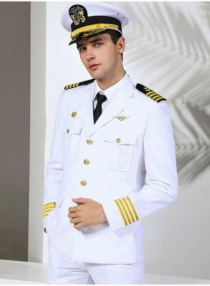 Uniforme professionnel services.com Seaman, garde de sécurité, vêtements d'affaires, costume de pilote imbibé de soleil, veste de performance de marin