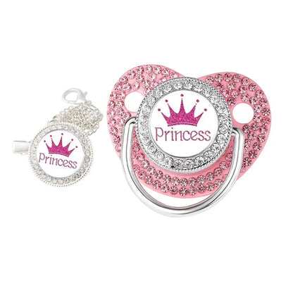 Couronne nouveau-né attache-sucette chaîne bébé factice Silicone sans BPA enfant en bas âge anneau de dentition infantile sucette mamelon bébé douche cadeau