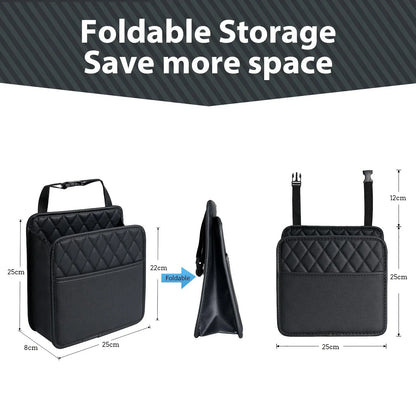 Sac de rangement multifonction en cuir PU pour dossier de siège de voiture, pour Renault Clio Laguna Megane Duster, porte-gobelet en tissu, poche pour déchets