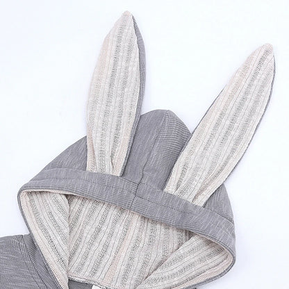 Melario garçons vêtements à manches longues bébé enfants grandes oreilles lapin body fille bébé à capuche fermeture éclair Creeper barboteuse