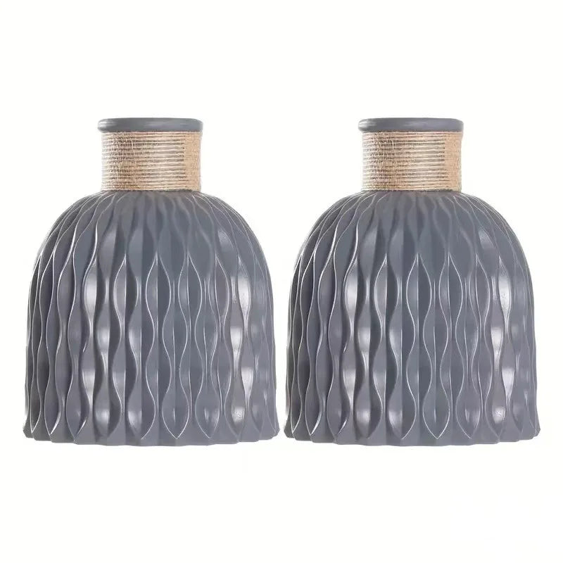 Vase à fleurs en plastique, Vase en fausse céramique pour la décoration de la maison, arrangements floraux, décoration de la maison, Vase à fleurs, centre commercial, décoration de Table