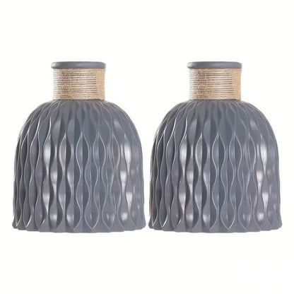 Vase à fleurs en plastique, Vase en fausse céramique pour la décoration de la maison, arrangements floraux, décoration de la maison, Vase à fleurs, centre commercial, décoration de Table