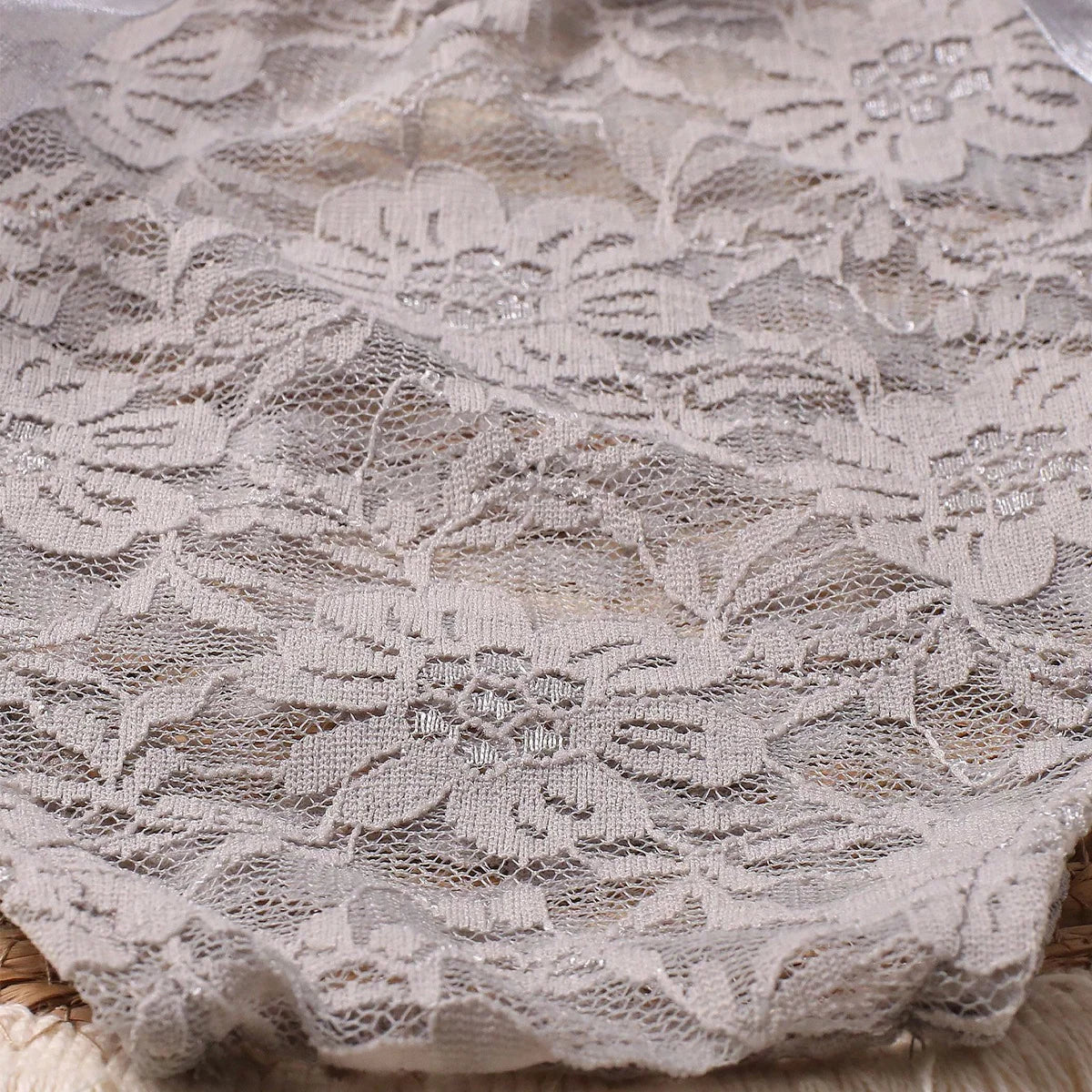 Ylsteed – ensemble 2 pièces pour nouveau-né, barboteuse en dentelle, tenues de photographie pour nourrissons avec bandeau assorti, accessoires de prise de vue Photo pour bébé fille