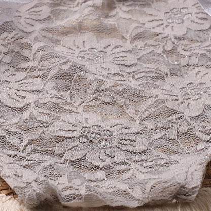 Ylsteed – ensemble 2 pièces pour nouveau-né, barboteuse en dentelle, tenues de photographie pour nourrissons avec bandeau assorti, accessoires de prise de vue Photo pour bébé fille