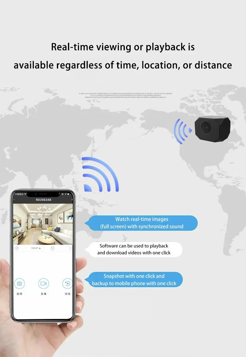 Xiaomi 1080P HD Mini caméra WiFi IP AP Surveillance à distance caméscope Portable léger Surveillance à domicile intelligente caméra de sécurité