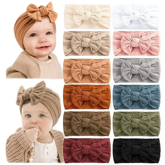 Bandeau élastique en Jacquard avec nœud papillon pour bébés, couvre-chef à nœud papillon, mignon, pour bébés filles, photographie pour nouveau-nés