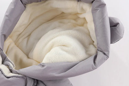 OLEKID 2025 automne hiver bébé barboteuses à capuche Plus velours chaud bébé fille combinaison enfant en bas âge garçons salopette infantile nouveau-né vêtements de nuit