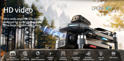 Xiaomi XT606 MAX GPS Drone 4k professionnel 8K HD caméra FPV souhait écran Drone 360 °   Jouets quadrirotor pour éviter les obstacles, drone