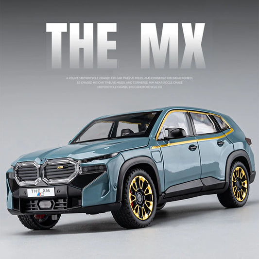1/24 les modèles de voitures en alliage XM jouet moulé sous pression véhicules tout-terrain avec son léger fonction de traction SUV voiture jouets pour enfants garçons cadeaux
