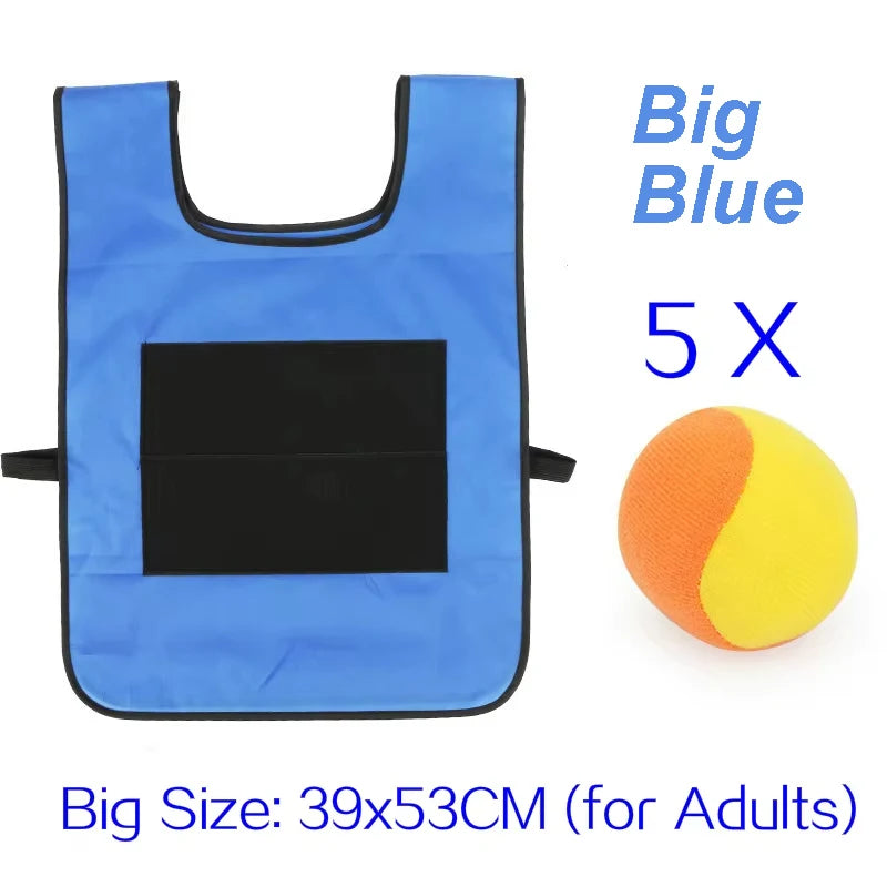 Gilet de jeu de balle Dodge collant, jouet de sport de plein air, accessoires en tissu Jersey, capture de balles en polaire douce, sans danger pour les enfants, adolescents et adultes