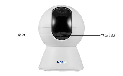 KERUI 5MP 4K Tuya Smart Mini WiFi IP caméra intérieure sans fil sécurité à domicile AI humain détecter CCTV caméra de Surveillance suivi automatique