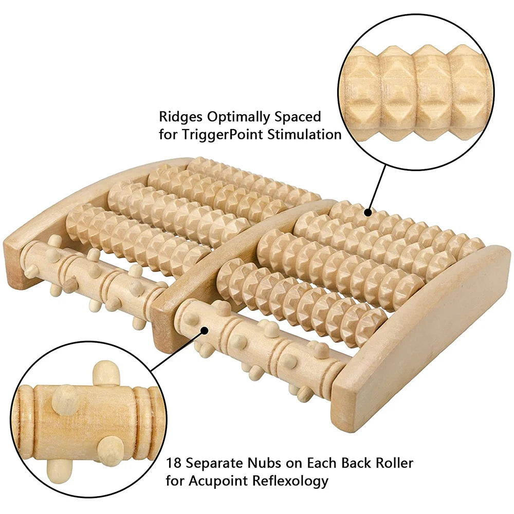 Rouleau de pied en bois, soins en bois, Massage, réflexologie, relaxation musculaire, soulagement, cadeau de Spa, Anti-Cellulite, outils de soins